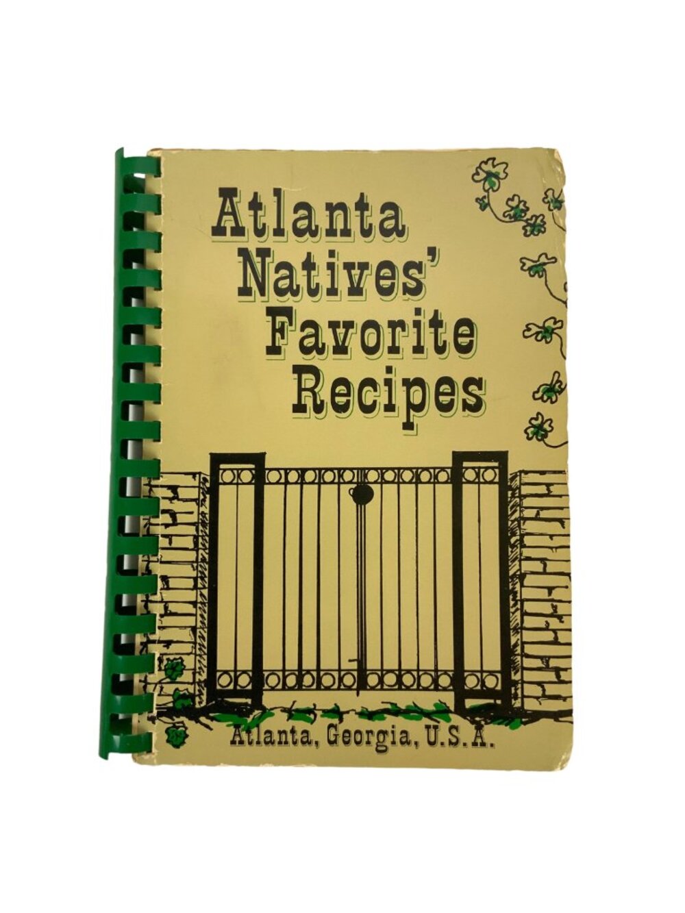 Atlanta Natives Favorite Recipes Spiral-Bound Cookbook 1980 Georgia USA Vintage